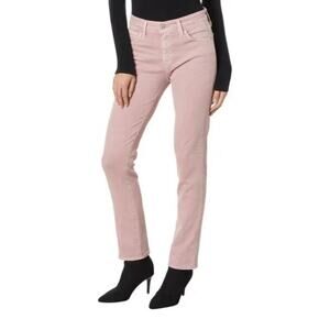 AG Adriano Goldschmied Mari High-Rise Slim Straight, Pink, Size 24